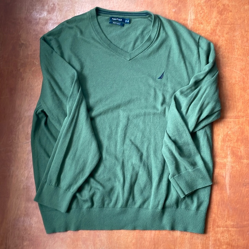 Nautica NavTech V-Neck Sweater — XXL